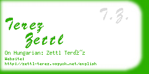 terez zettl business card